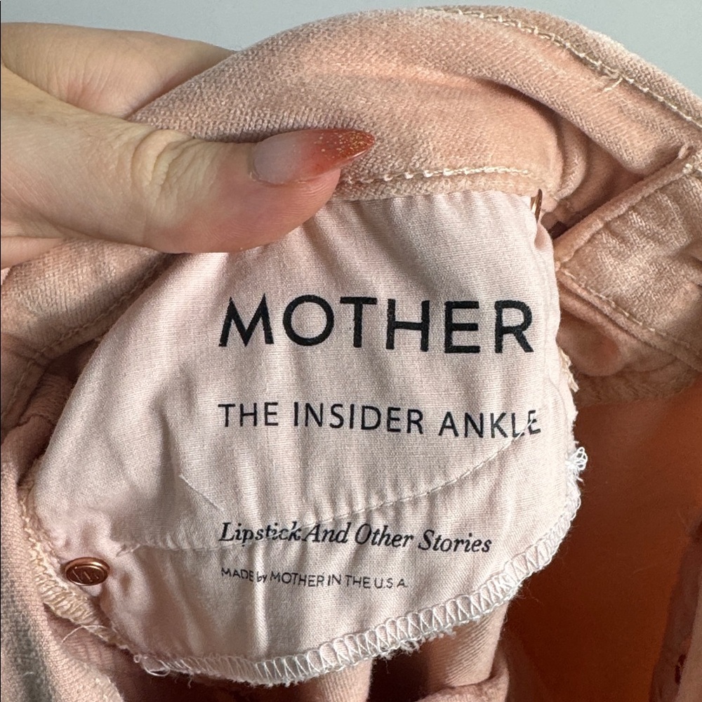 Mother The Insider Ankle Pants Velvet Lipstick and‎ other Stories Pink Size 26 - Picture 8 of 11
